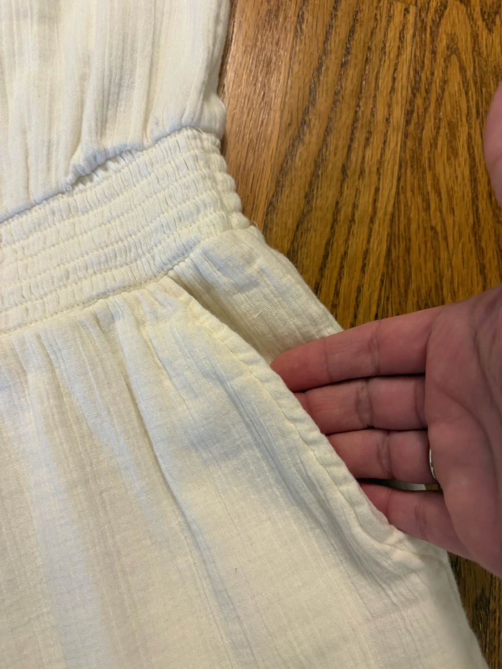Aerie White 100% Cotton Gauze Romper Puff Sleeve Cottagecore Beach Size Small - Picture 5 of 10